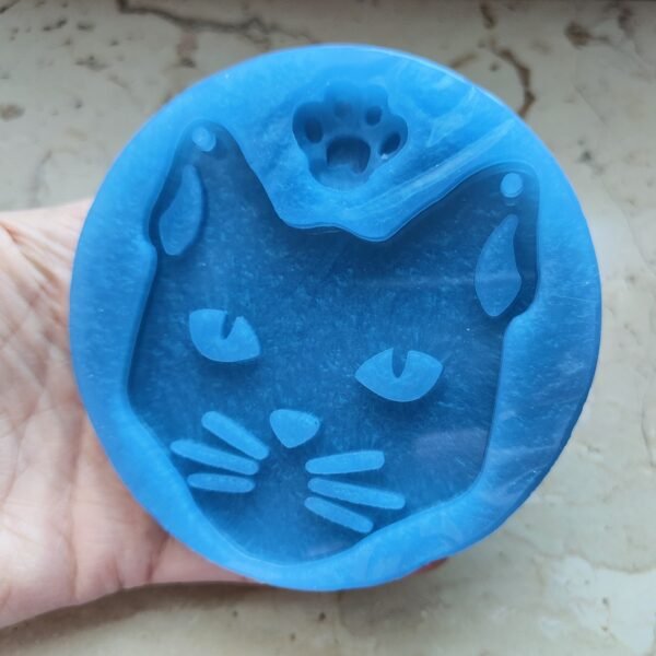 Stampo Pantera 7x8 cm in silicone per creazioni in resina, gesso, sapone, cera e paste polimeriche - immagine 8