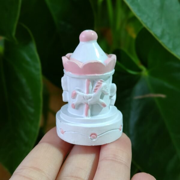 Stampo Giostra Carosello 3D in silicone 6 CM per creazioni in resina, gesso, cera, sapone e paste polimeriche - immagine 2