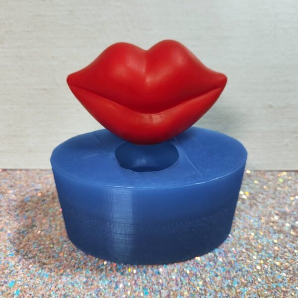 Stampo Bocca Labbra Grande 3D in silicone per creazioni in resina, cera e gesso - immagine 7