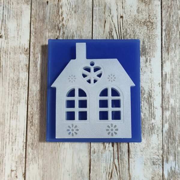 Stampo Casetta con finestre 7x8 CM per creazioni in resina, gesso, sapone, cera e paste polimeriche - immagine 6