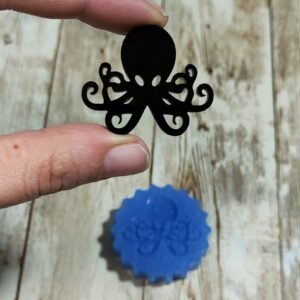 Stampo Polpo 4x3 cm in silicone per creazioni in resina, gesso, paste polimeriche, sapone e cera