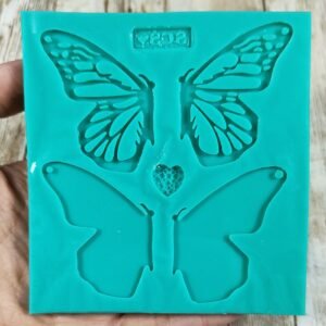 Stampo Farfalla Speculare in silicone 5cm 4pz per creazioni in resina, gesso, paste polimeriche, sapone e cera