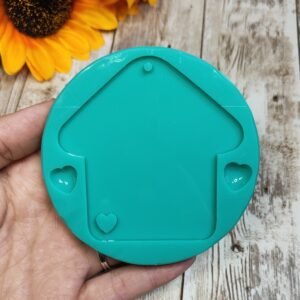 Stampo in silicone Casa con cuore per creazioni in resina e fimo