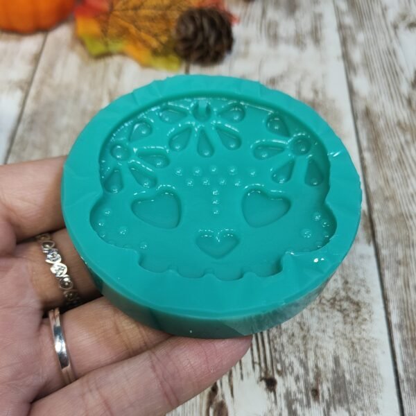 Stampo in silicone Teschio messicano per creazioni in resina e fimo - immagine 3