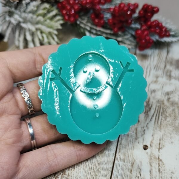 Stampo in silicone Pupazzo di neve per creazioni in resina e fimo - immagine 6
