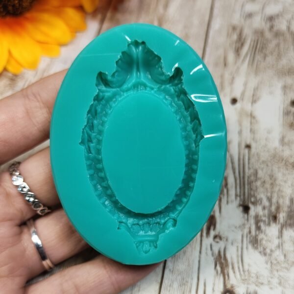 Stampo in silicone Cornice Base Cameo per creazioni in resina, gesso e fimo - immagine 2