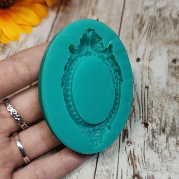 Stampo in silicone Cornice Base Cameo per creazioni in resina, gesso e fimo - immagine 3