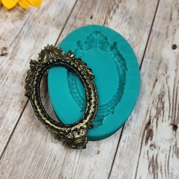 Stampo in silicone Cornice Base Cameo per creazioni in resina, gesso e fimo - immagine 5