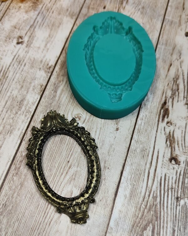 Stampo in silicone Cornice Base Cameo per creazioni in resina, gesso e fimo - immagine 6