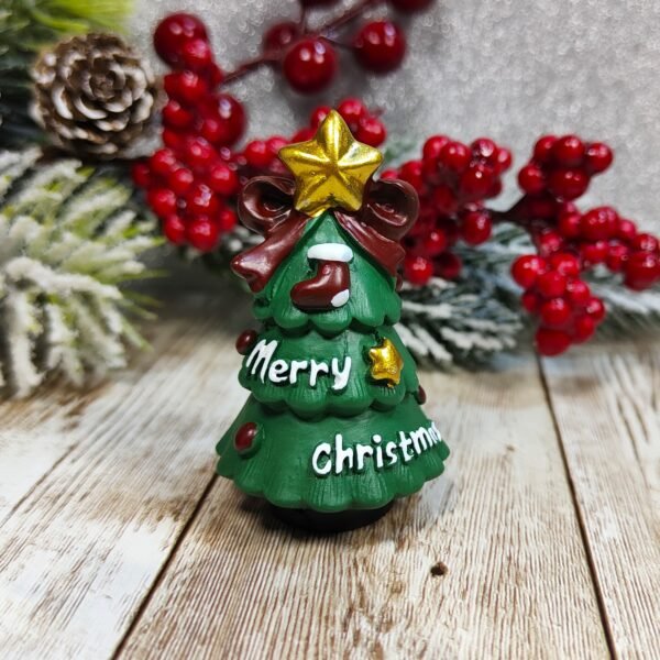 Stampo Albero di Natale 3D in silicone 4x6cm per creazioni in resina, gesso, paste polimeriche, sapone e cera - immagine 7