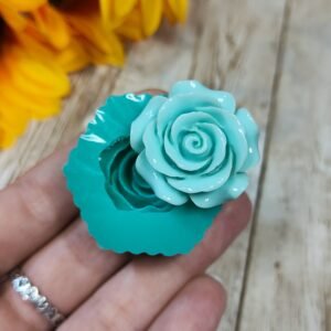 Stampo Rosa 3cm in silicone per creazioni in resina, gesso, paste polimeriche, sapone e cera
