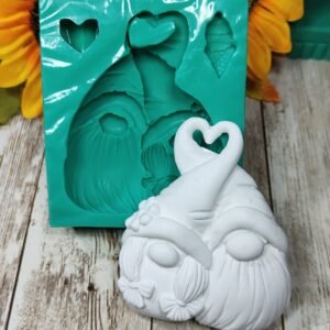 Stampo in silicone Coppia di Gnomi innamorati per creazioni in resina e gesso