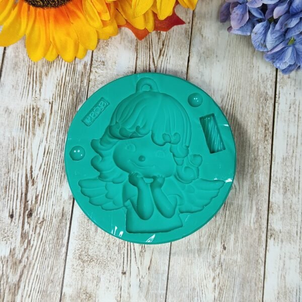 Stampo Angelo in silicone 10 cm per creazioni in resina, gesso e paste polimeriche - immagine 6
