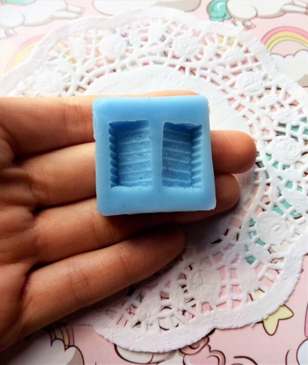 Stampo in silicone Fette di torta 2pz per creazioni in resina e pasta polimerica - immagine 4