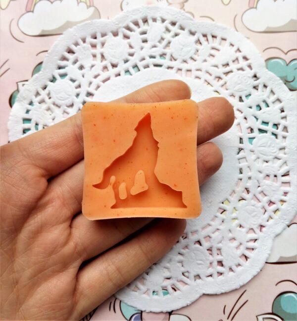 Stampo in silicone LUPO che ulula per creazioni in resina e fimo - immagine 5