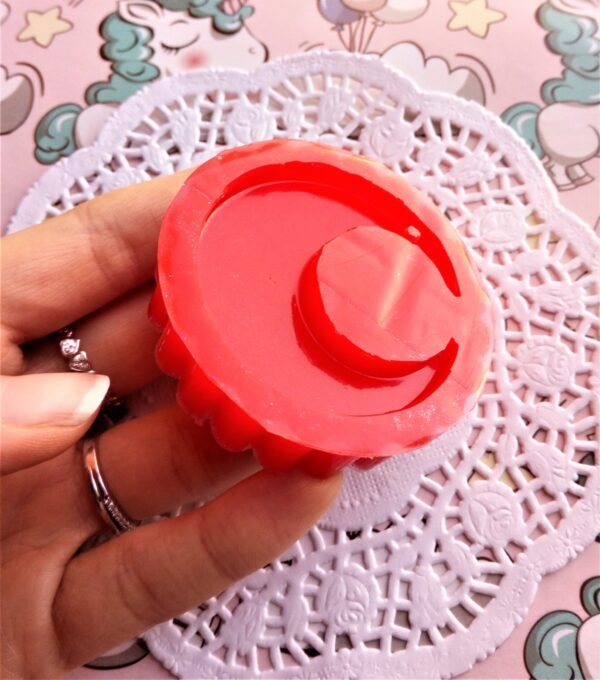 Stampo in silicone "Luna piatta" lucida per creazioni in fimo, resina, gesso, sapone
