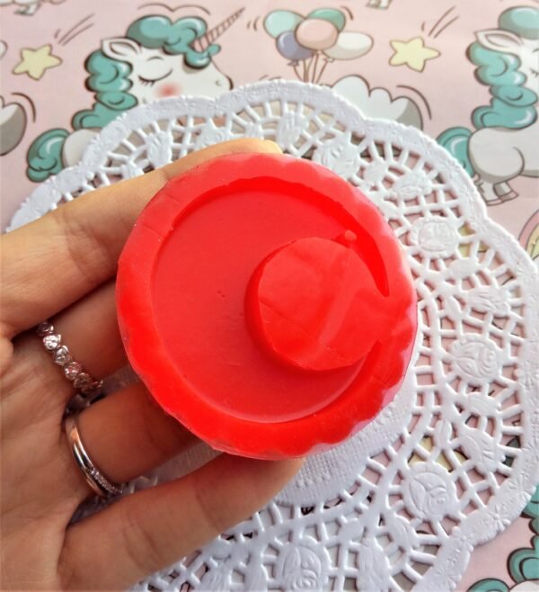 Stampo in silicone "Luna piatta" lucida per creazioni in fimo, resina, gesso, sapone - immagine 6