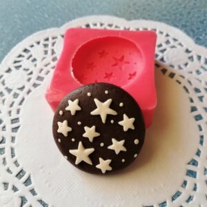 Stampo in silicone Biscotto Pan di Stelle per creazioni in resina e fimo (ciondolo modellato a mano)