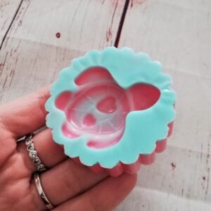 Stampo in silicone Tartaruga con cuoricini per creazioni in resina e fimo
