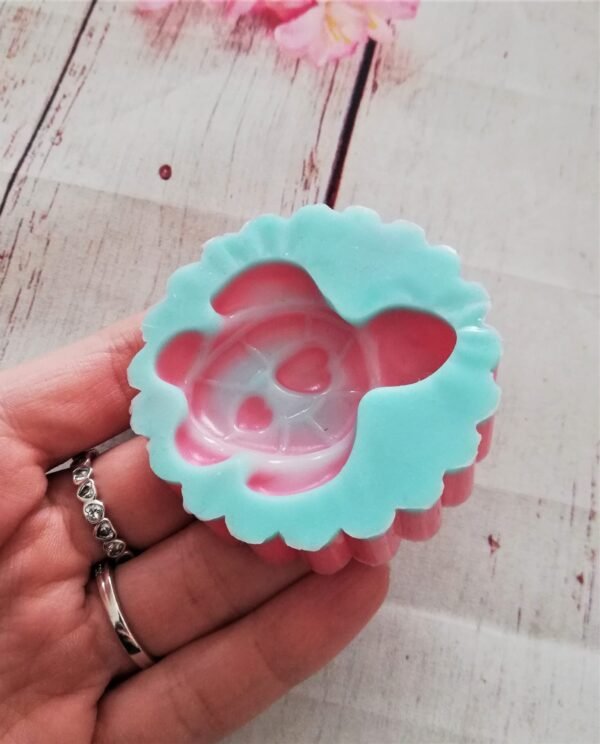 Stampo in silicone Tartaruga con cuoricini per creazioni in resina e fimo