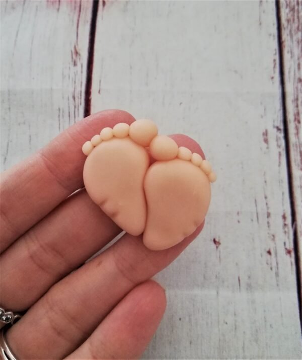 Stampo in silicone Piedini bimbo coppia per creazioni in resina e fimo - immagine 7