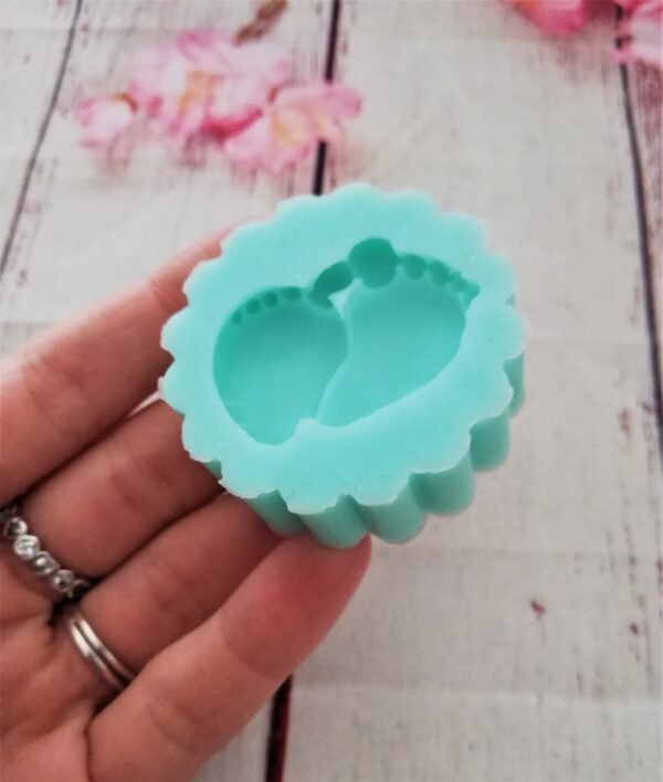 Stampo in silicone Piedini bimbo coppia per creazioni in resina e fimo - immagine 8