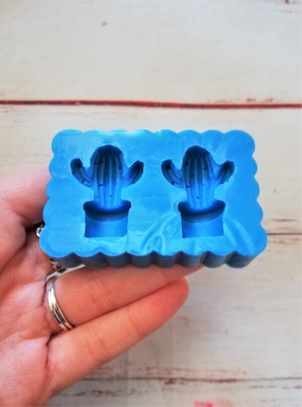 Stampo in silicone Cactus pianta grassa per creazioni in resina e fimo - immagine 7
