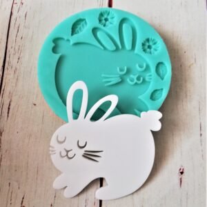 Stampo in silicone Coniglio Pasquale per creazioni in resina e fimo
