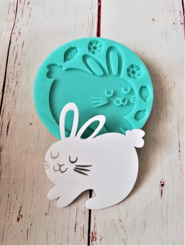 Stampo in silicone Coniglio Pasquale per creazioni in resina e fimo