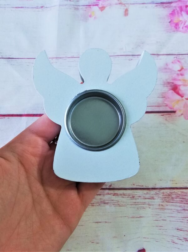 Stampo in silicone Portacandele a forma di angelo natalizio per creazioni in resina, gesso e altri materiali - immagine 11