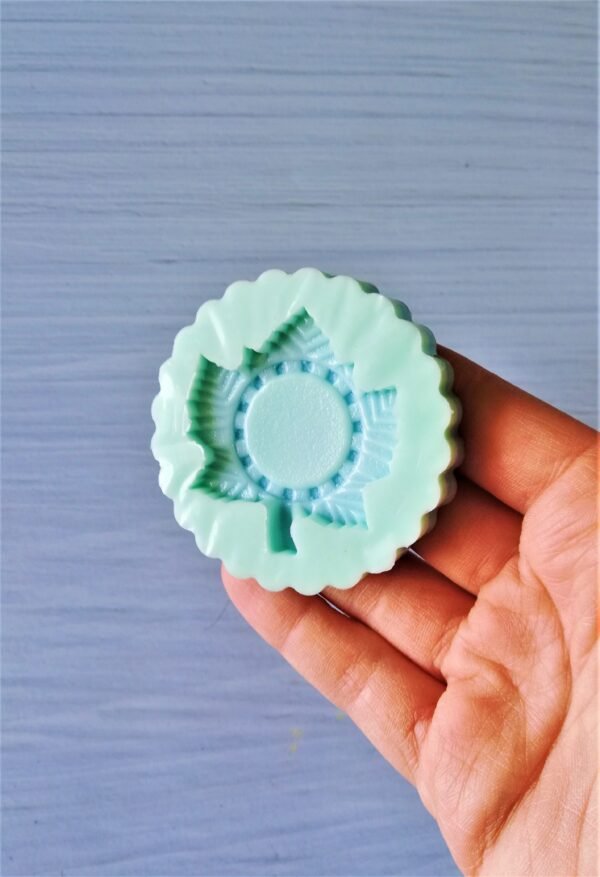 Stampo in silicone Foglia base cameo per creazioni in resina e fimo - immagine 7