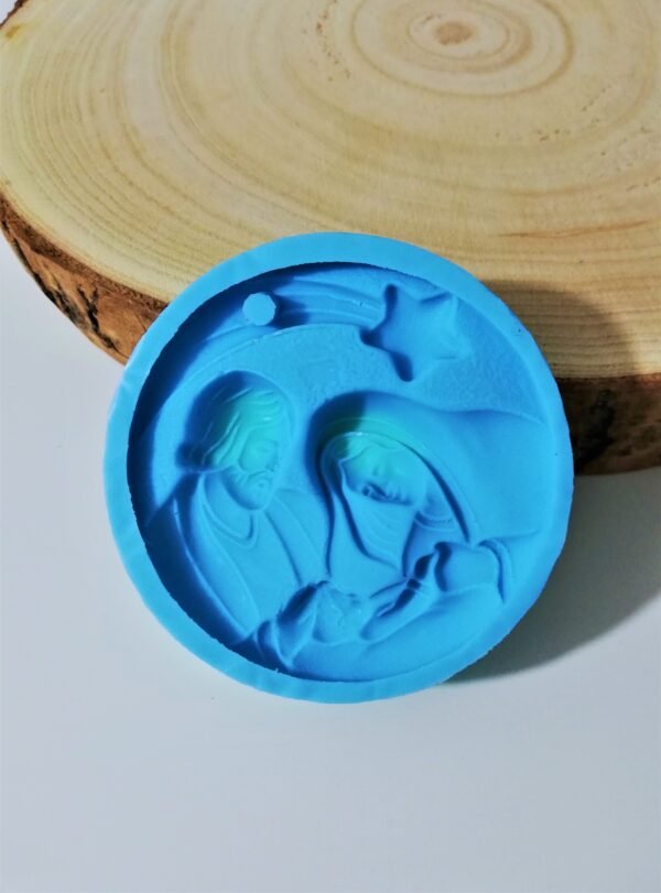 Stampo in silicone Natività decorazione natalizia per creazioni in resina e gesso - immagine 2