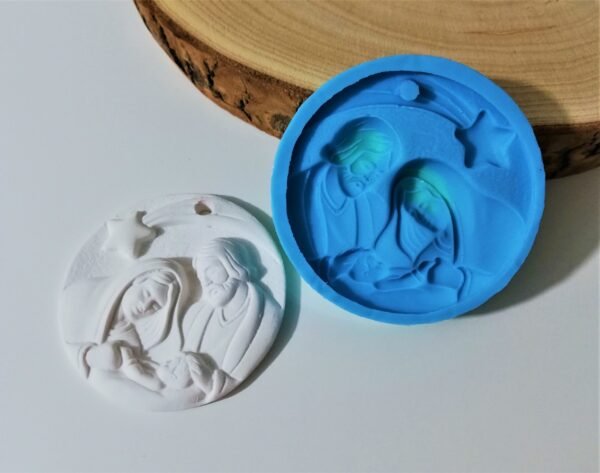 Stampo in silicone Natività decorazione natalizia per creazioni in resina e gesso