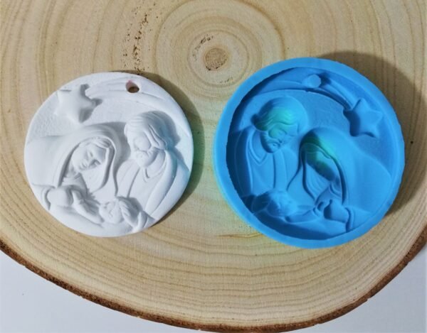 Stampo in silicone Natività decorazione natalizia per creazioni in resina e gesso - immagine 5