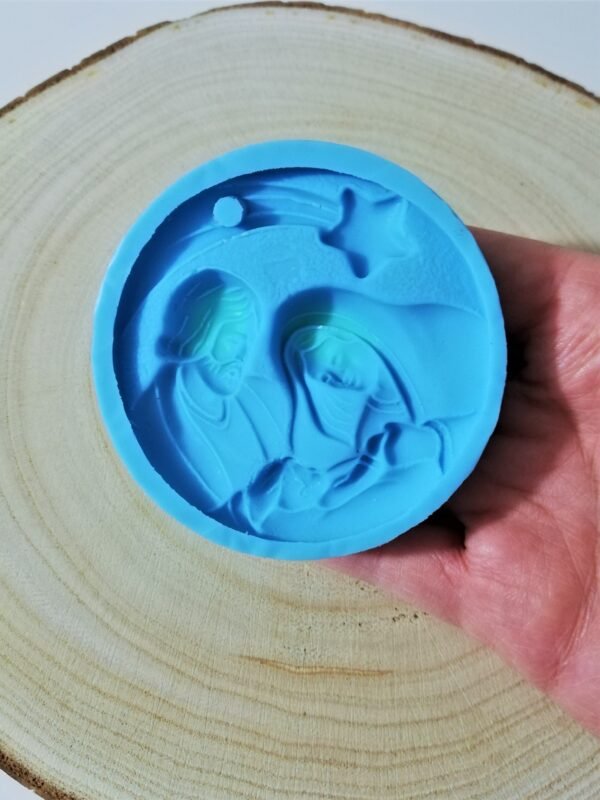 Stampo in silicone Natività decorazione natalizia per creazioni in resina e gesso - immagine 6