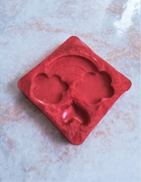 Stampo in silicone Arcobaleno con texture per creazioni in resina, fimo e gesso - immagine 3