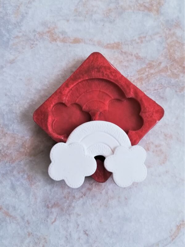 Stampo in silicone Arcobaleno con texture per creazioni in resina, fimo e gesso - immagine 4