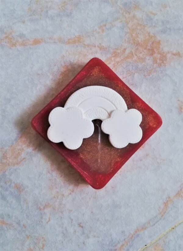 Stampo in silicone Arcobaleno con texture per creazioni in resina, fimo e gesso - immagine 11