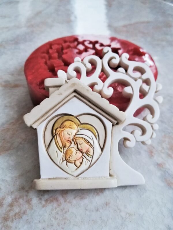 Stampo in silicone Natività con Albero della vita per creazioni in resina e gesso - immagine 5