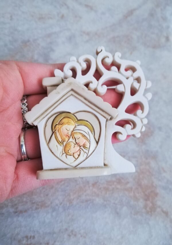 Stampo in silicone Natività con Albero della vita per creazioni in resina e gesso - immagine 9