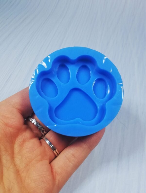 Stampo in silicone Zampa cane-gatto 5,5cm per creazioni in resina e fimo