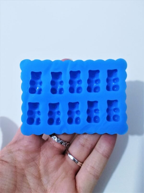 Stampo Orsetto gommoso in silicone 10 pz per creazioni in resina e fimo