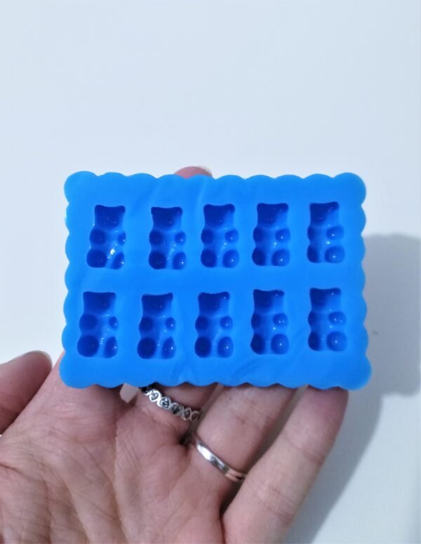 Stampo Orsetto gommoso in silicone 10 pz per creazioni in resina e fimo - immagine 4