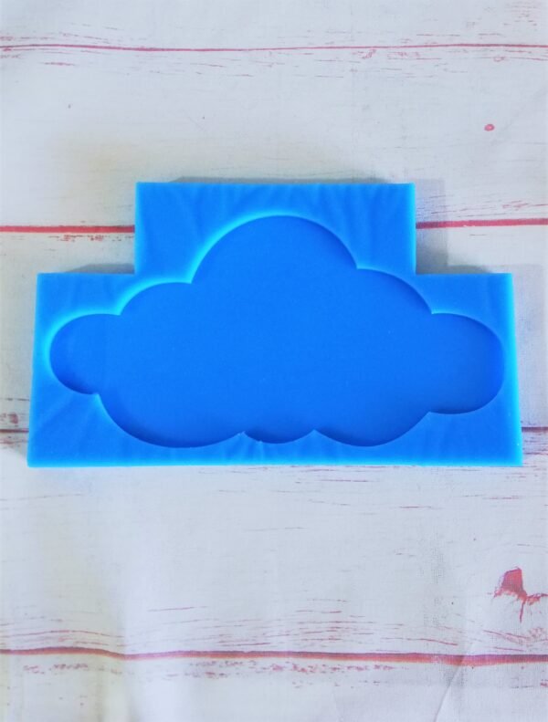 Stampo in silicone Nuvola Grande 15x8 cm per creazioni in resina - immagine 2