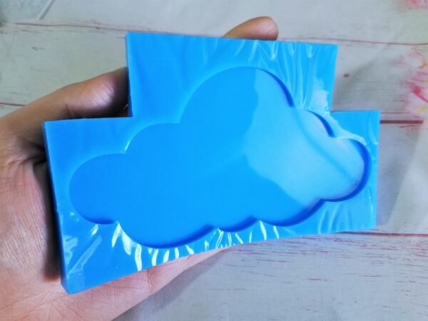 Stampo in silicone Nuvola Grande 15x8 cm per creazioni in resina