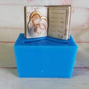 Stampo in silicone Libro 3D Natività Sacra Famiglia per creazioni in resina e gesso
