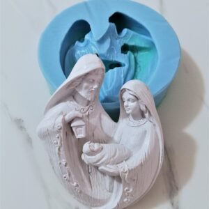 Stampo in silicone Natività Gesù Bambino per creazioni in resina, gesso, ecc
