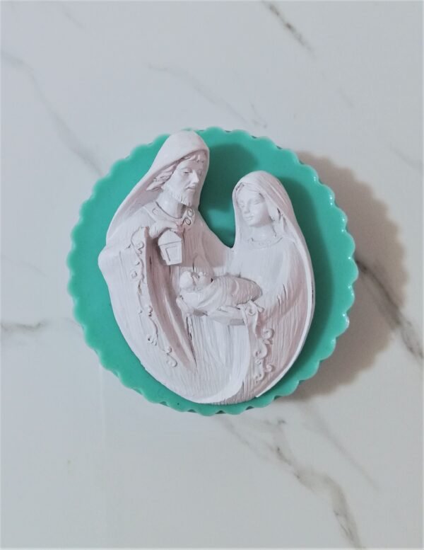 Stampo in silicone Natività Gesù Bambino per creazioni in resina, gesso, ecc - immagine 10