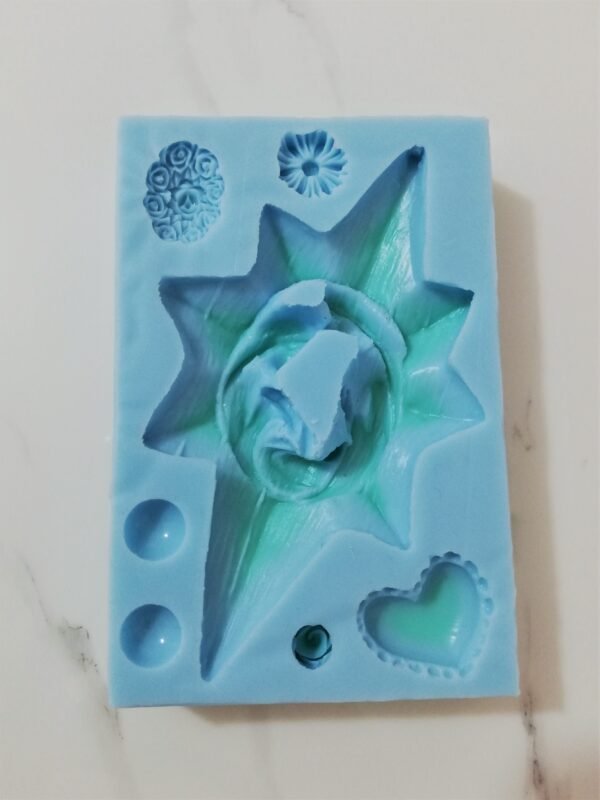 Stampo in silicone Natività sacra famiglia con stella e lanterna per creazioni in resina e gesso - immagine 3