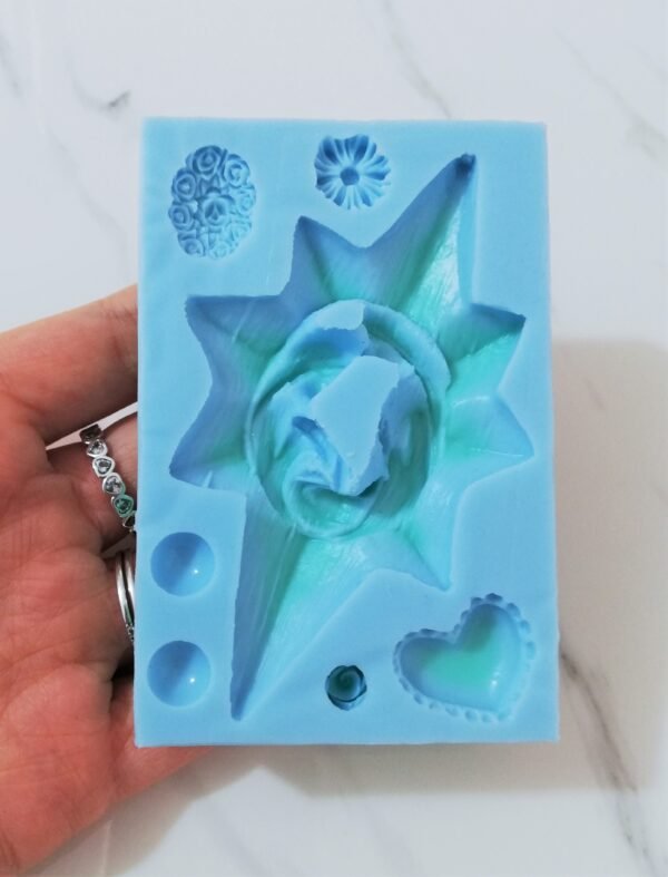 Stampo in silicone Natività sacra famiglia con stella e lanterna per creazioni in resina e gesso - immagine 9